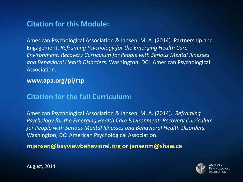 citation for this module 4