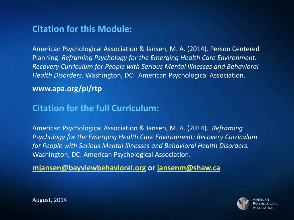citation for this module 5