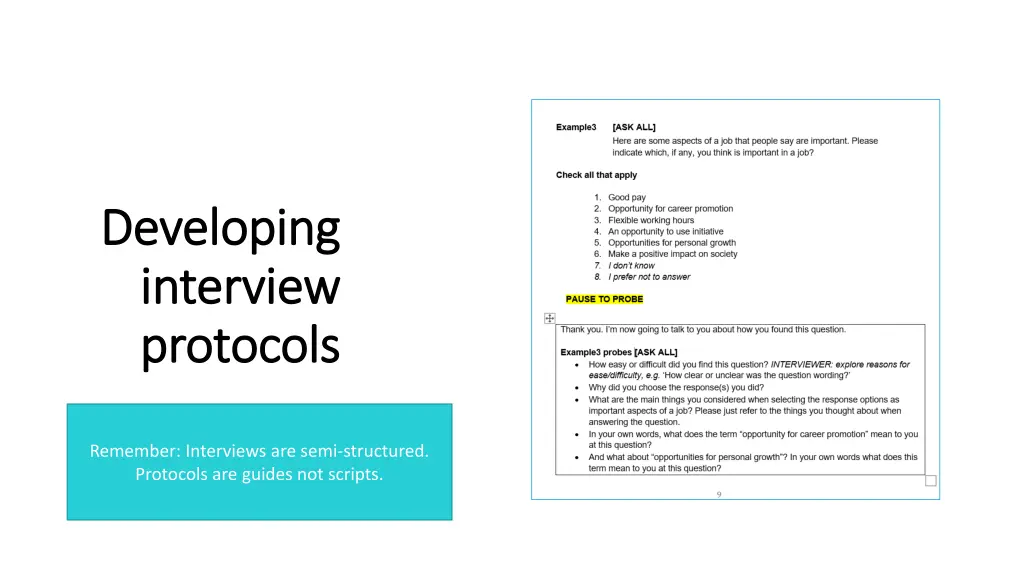 developing developing interview interview 1