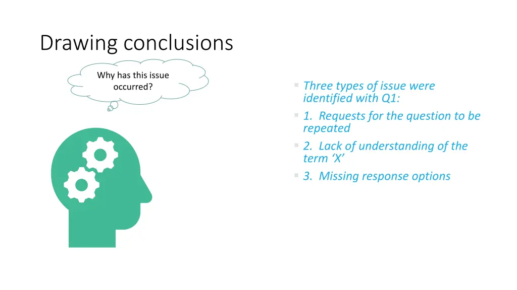 drawing conclusions