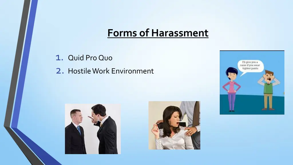 forms of harassment