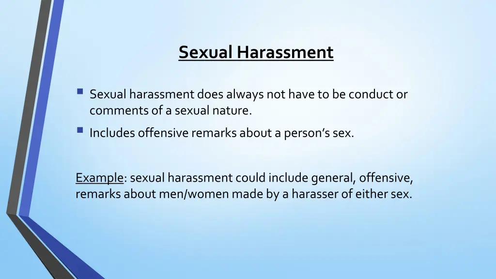 sexual harassment