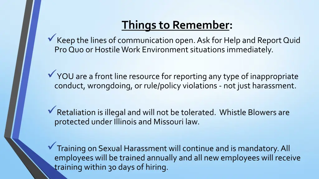 things to remember