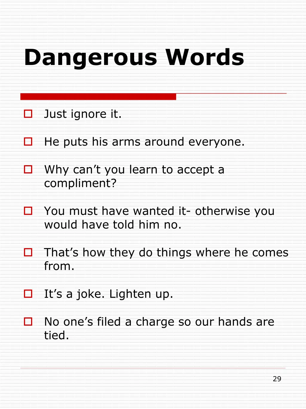 dangerous words 1