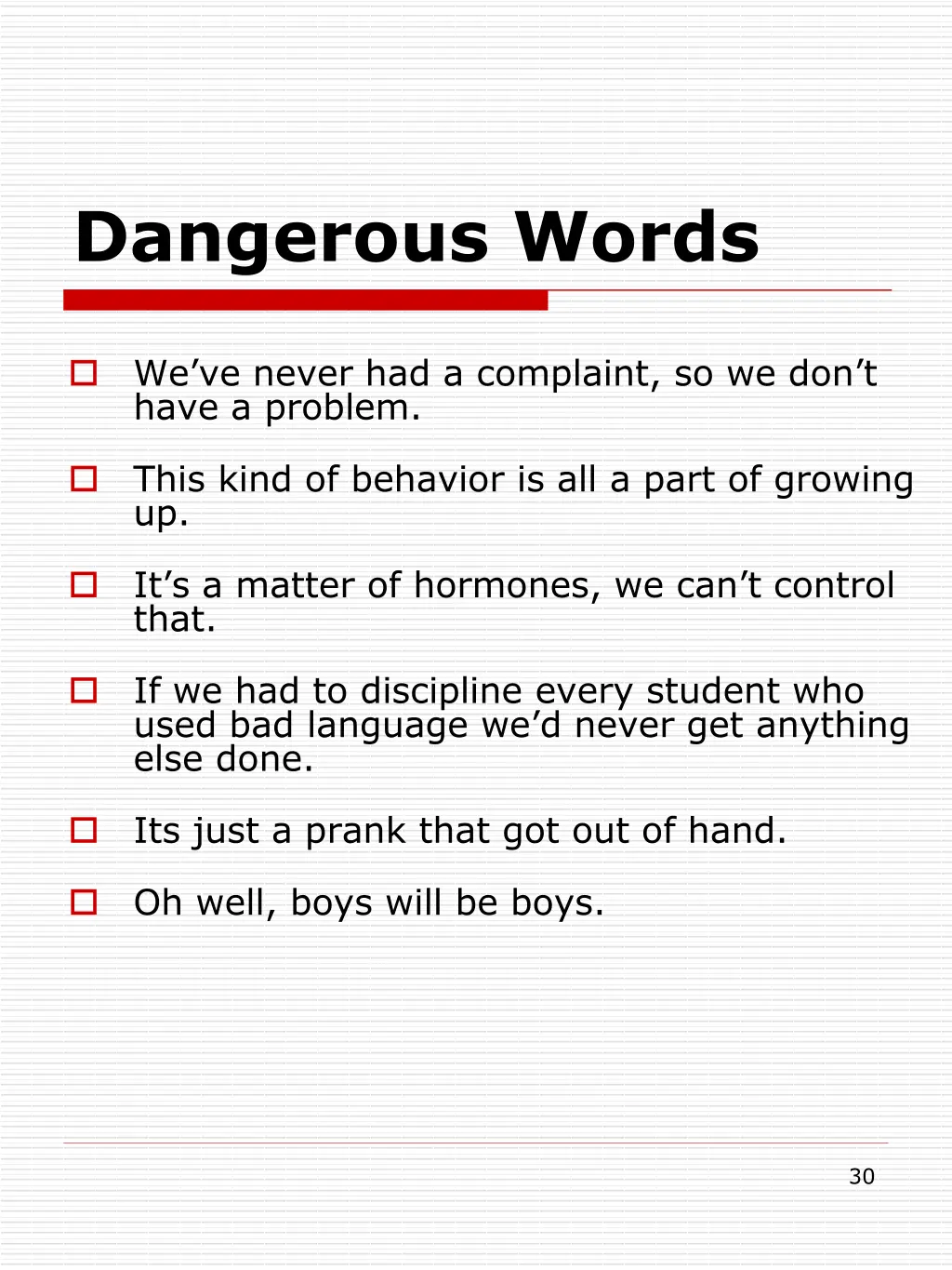 dangerous words 2
