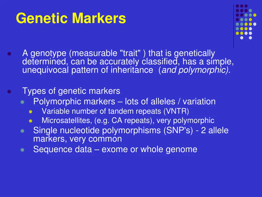 genetic markers