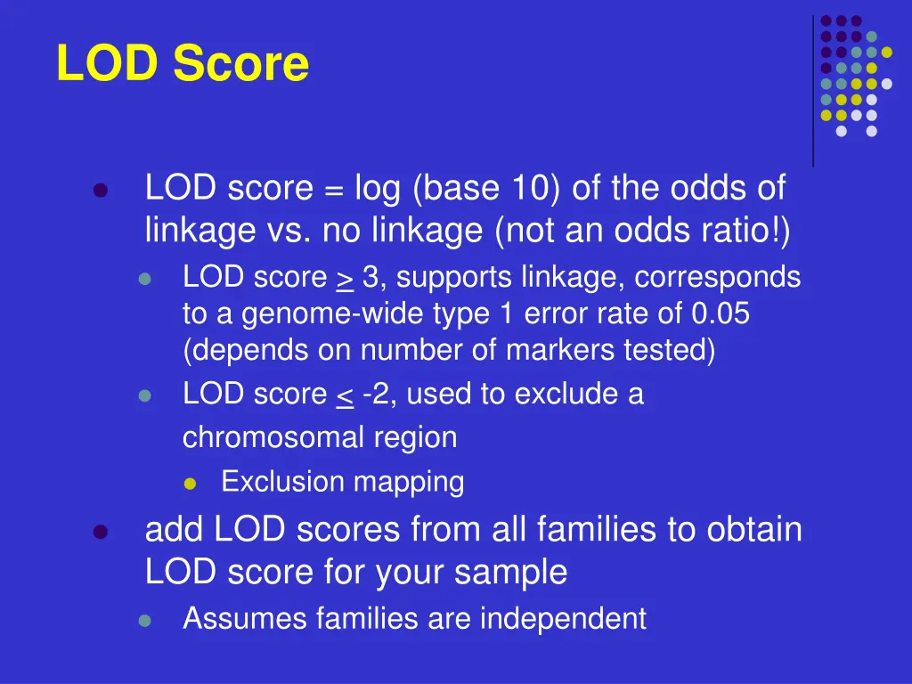 lod score