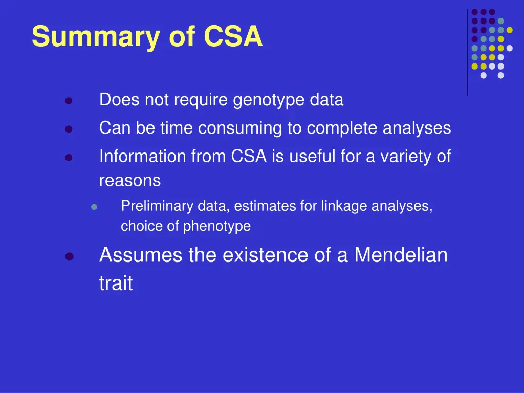 summary of csa