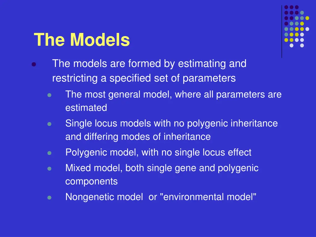 the models