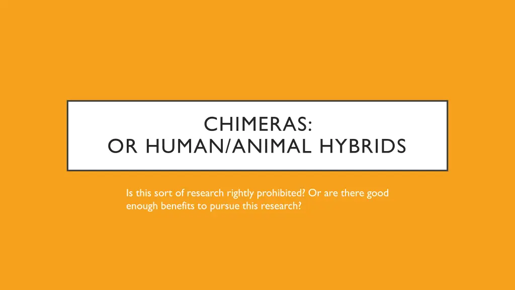 chimeras