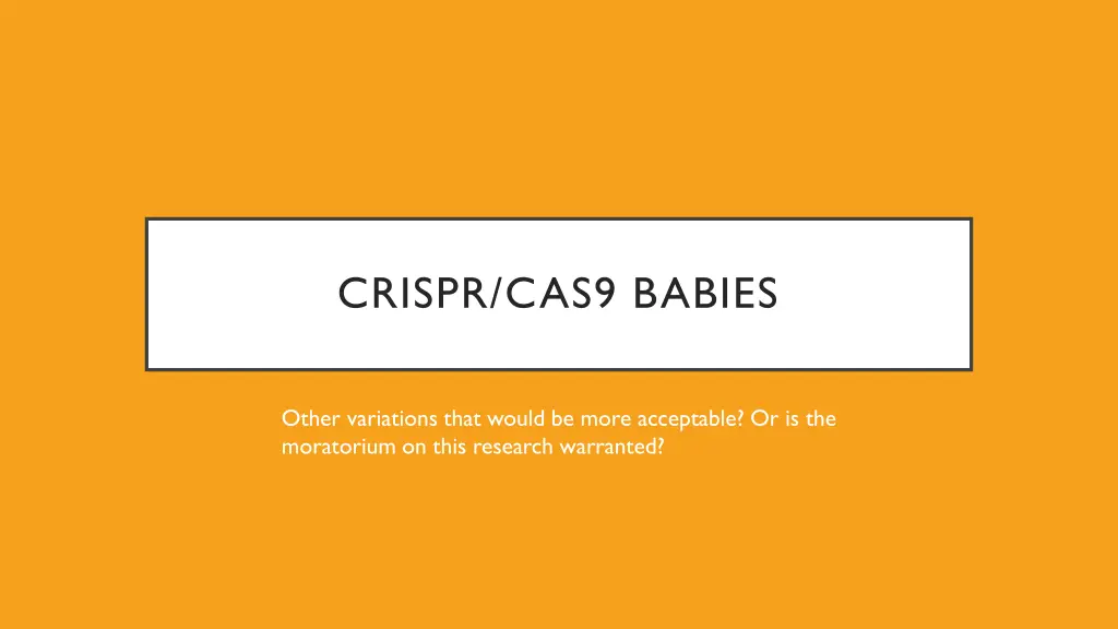 crispr cas9 babies