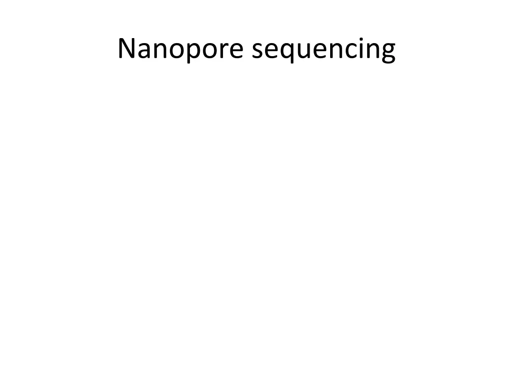 nanopore sequencing