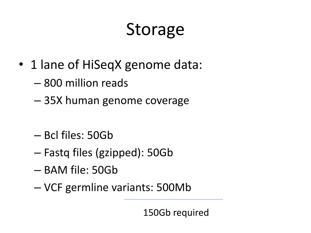 storage