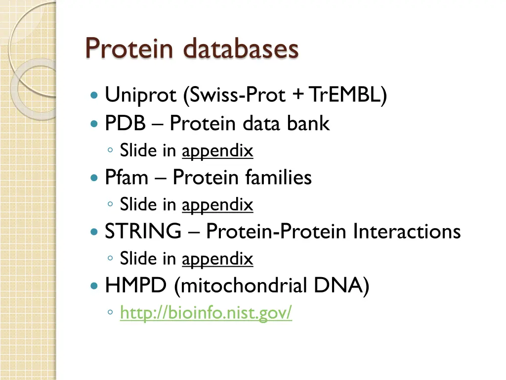 protein databases