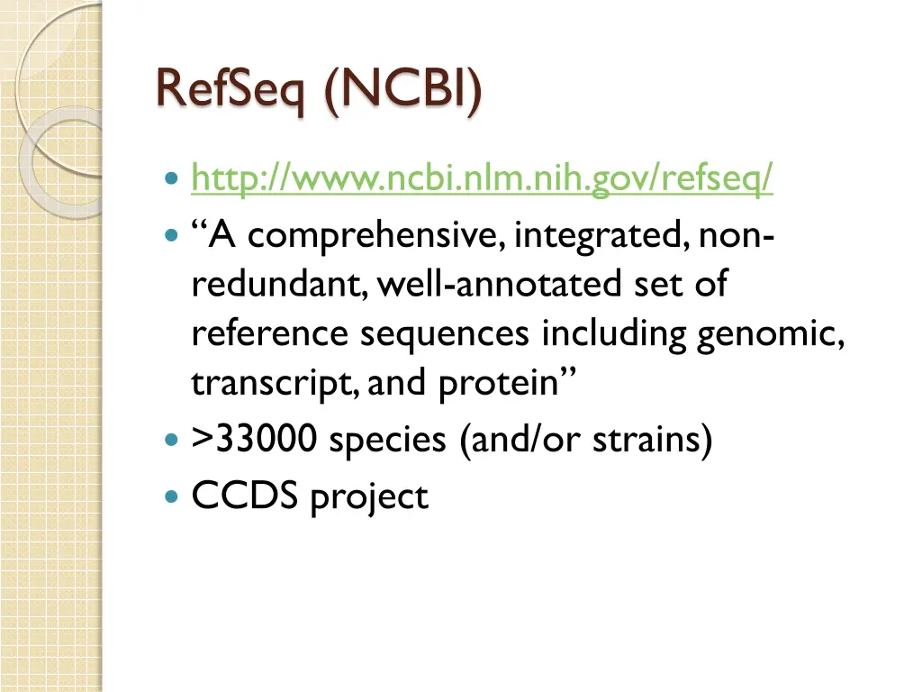 refseq ncbi
