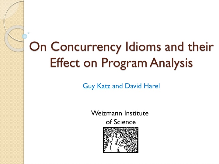 on concurrency idioms and their effect on program
