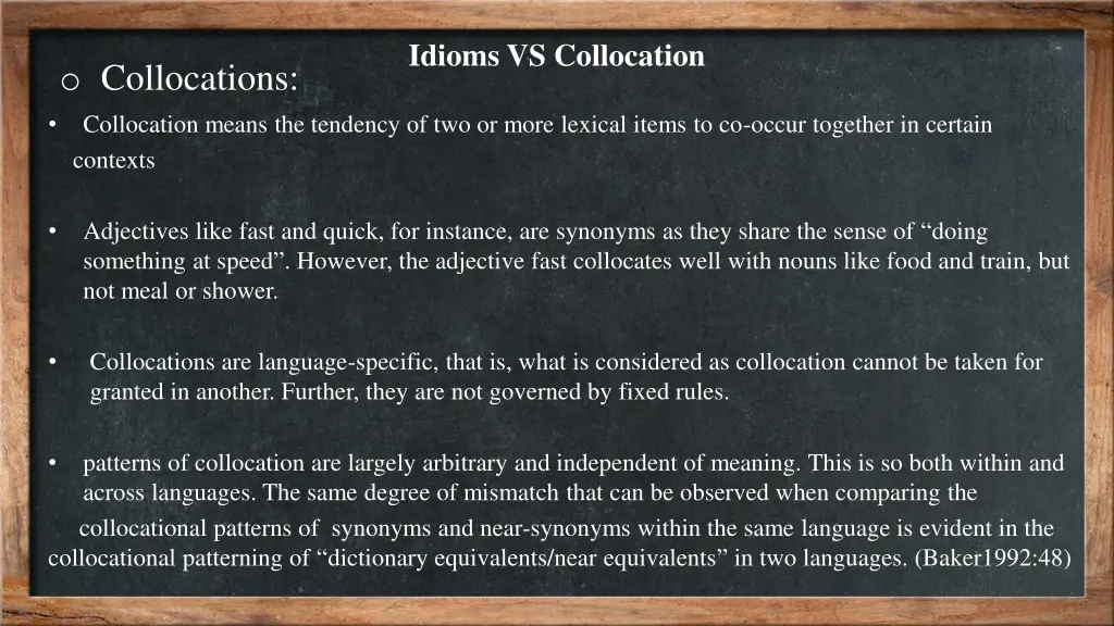 idioms vs collocation 1