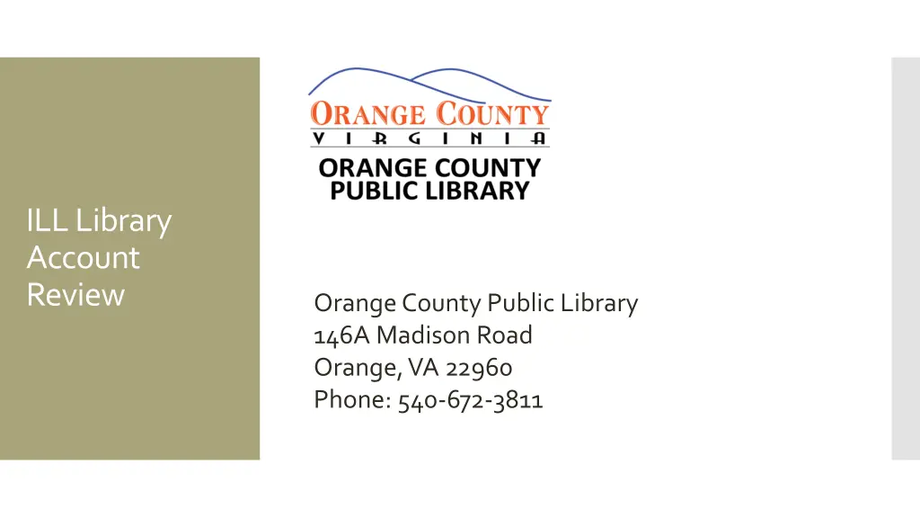 ill library account review