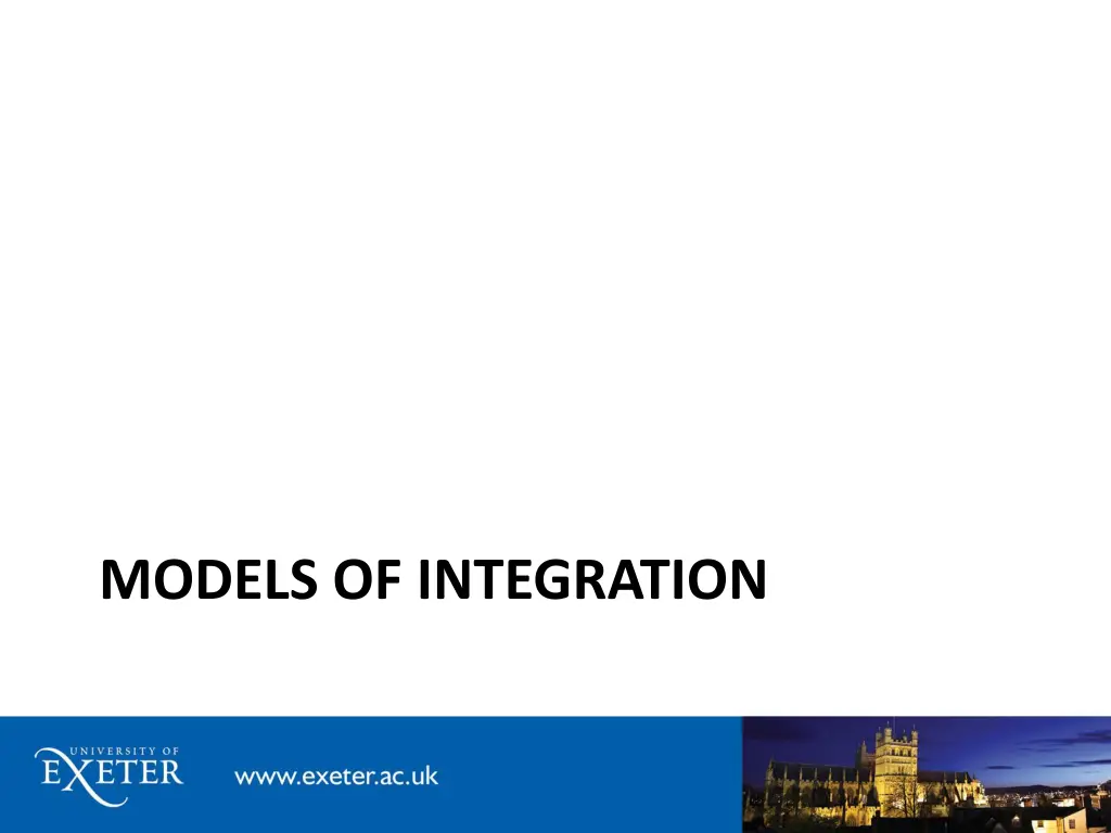 models of integration