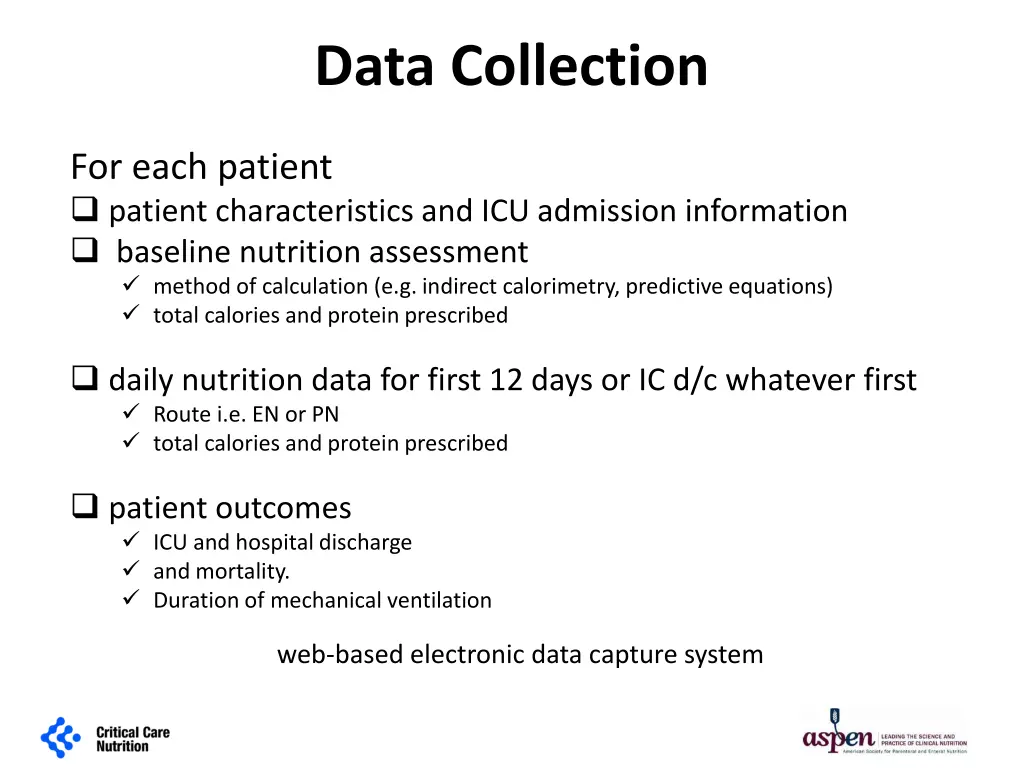 data collection