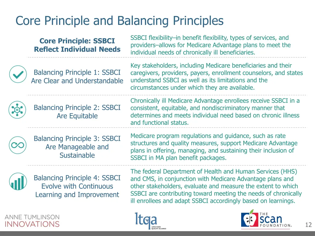 core principle and balancing principles