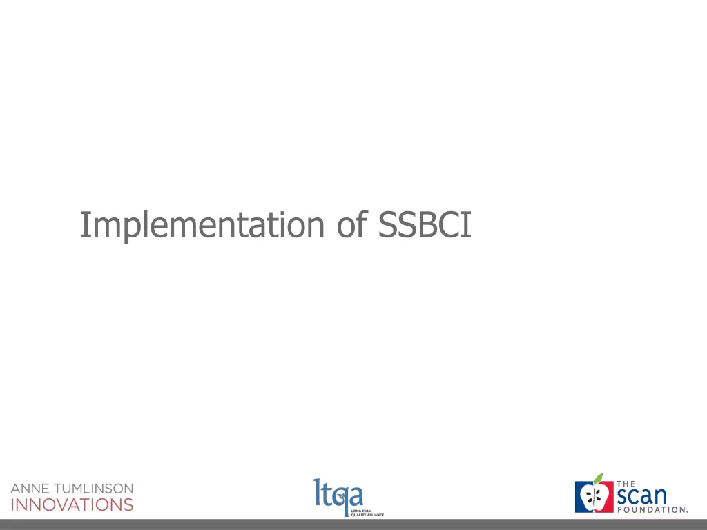 implementation of ssbci