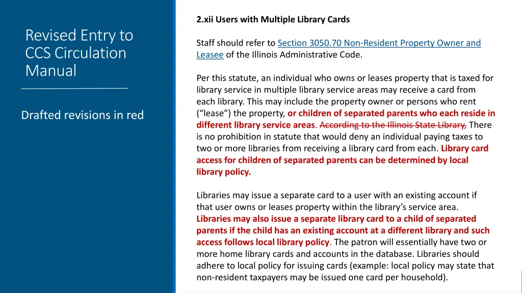 2 xii users with multiple library cards