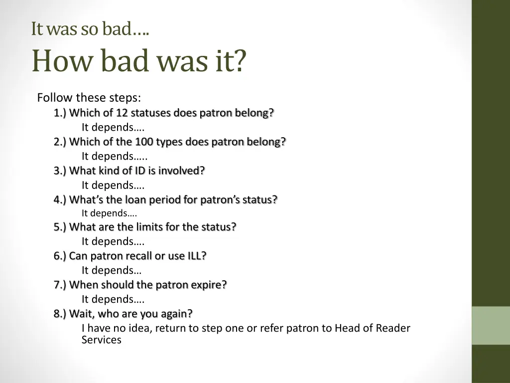 it was so bad how bad was it