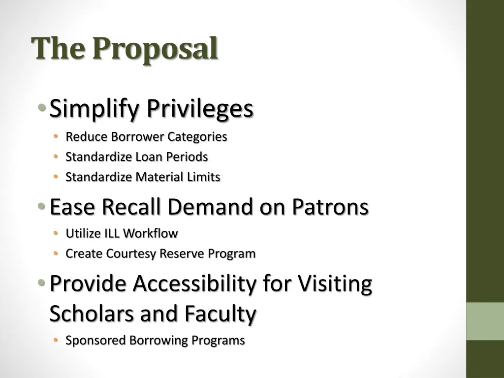 the proposal