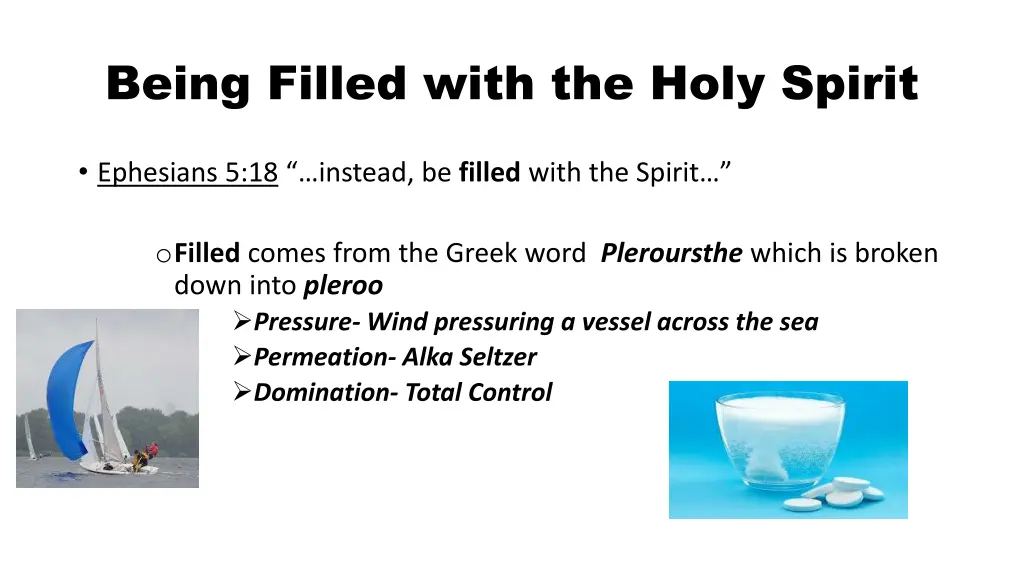being filled with the holy spirit