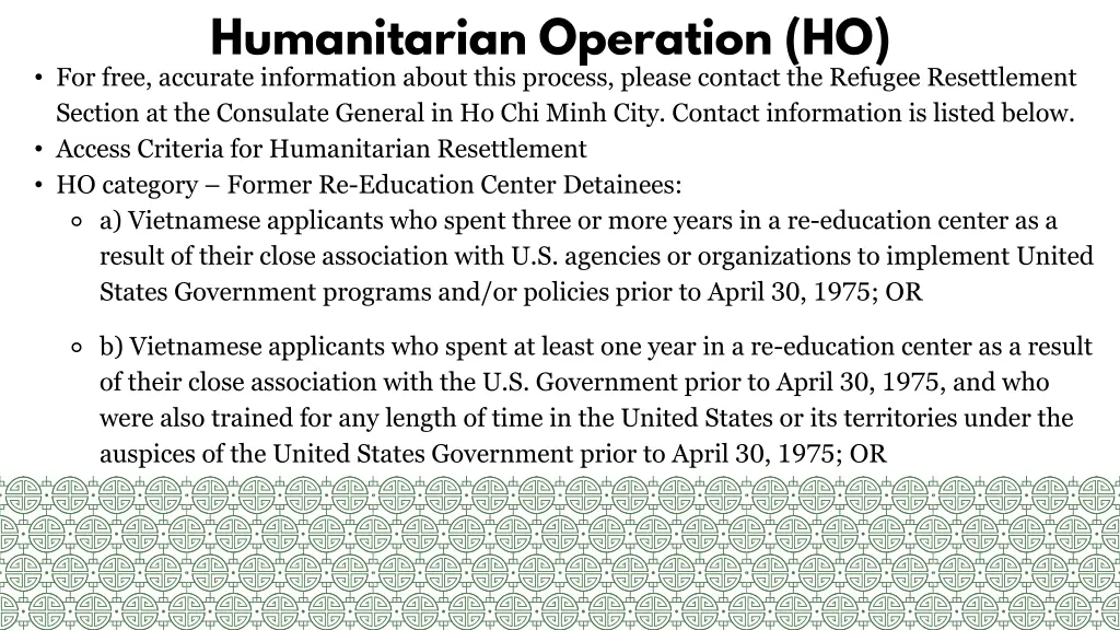 humanitarian operation ho 2