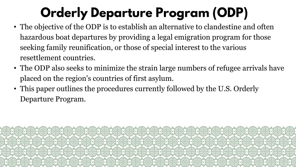 orderly departure program odp 1