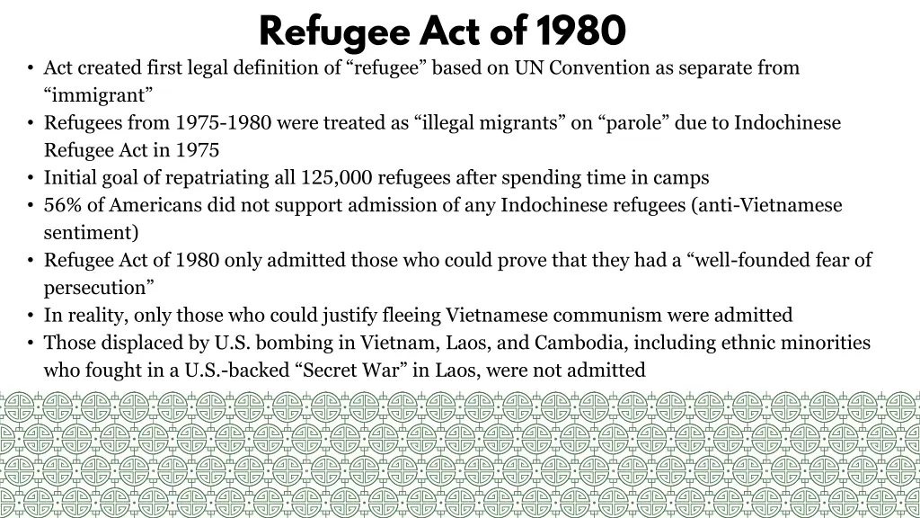 refugee act of 1980