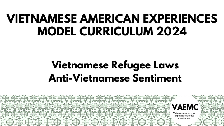 vietnamese american experiences model curriculum
