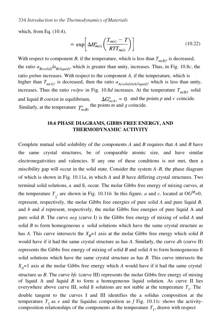 334 introduction to the thermodynamics ofmaterials