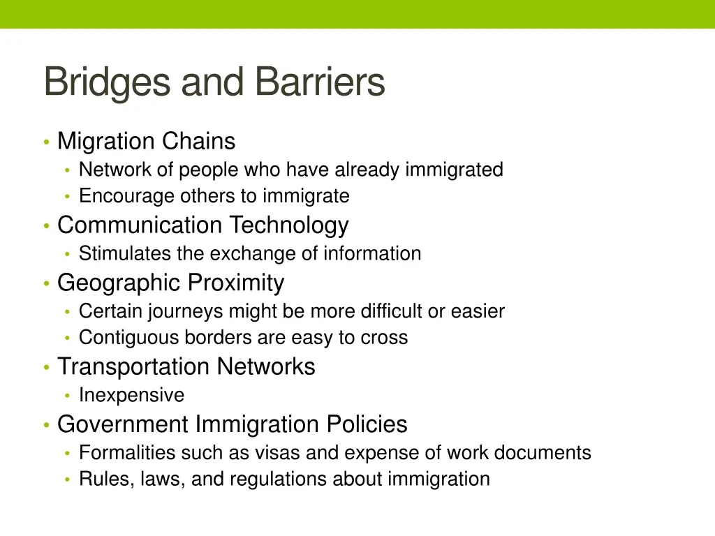 bridges and barriers 1