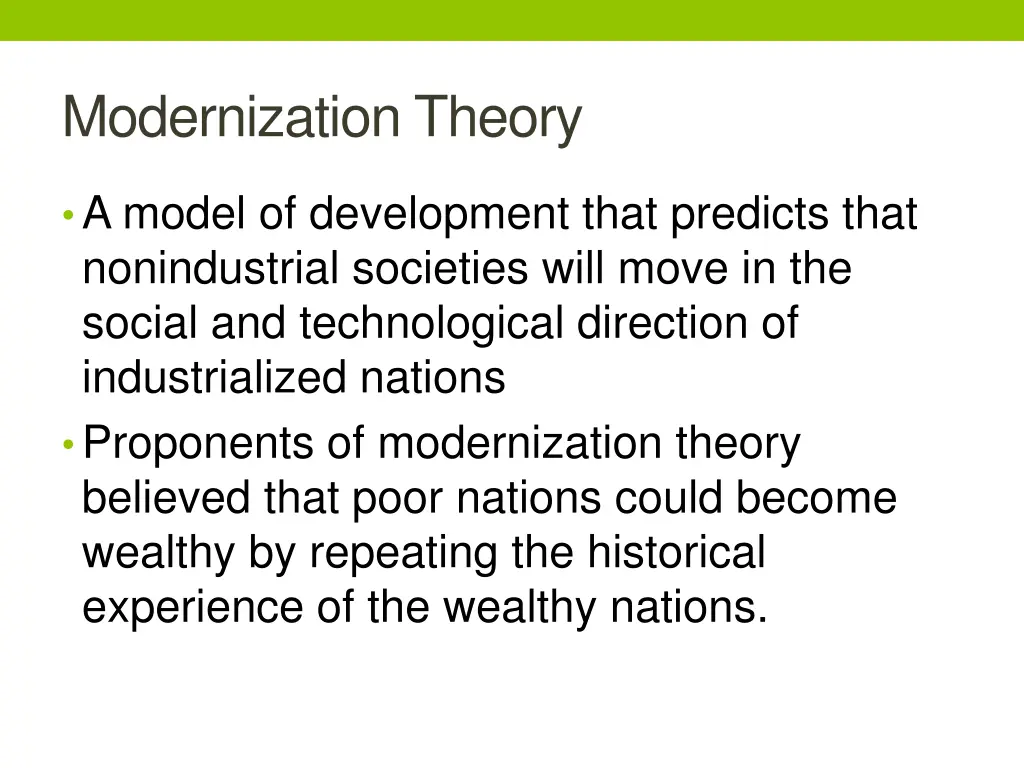 modernization theory