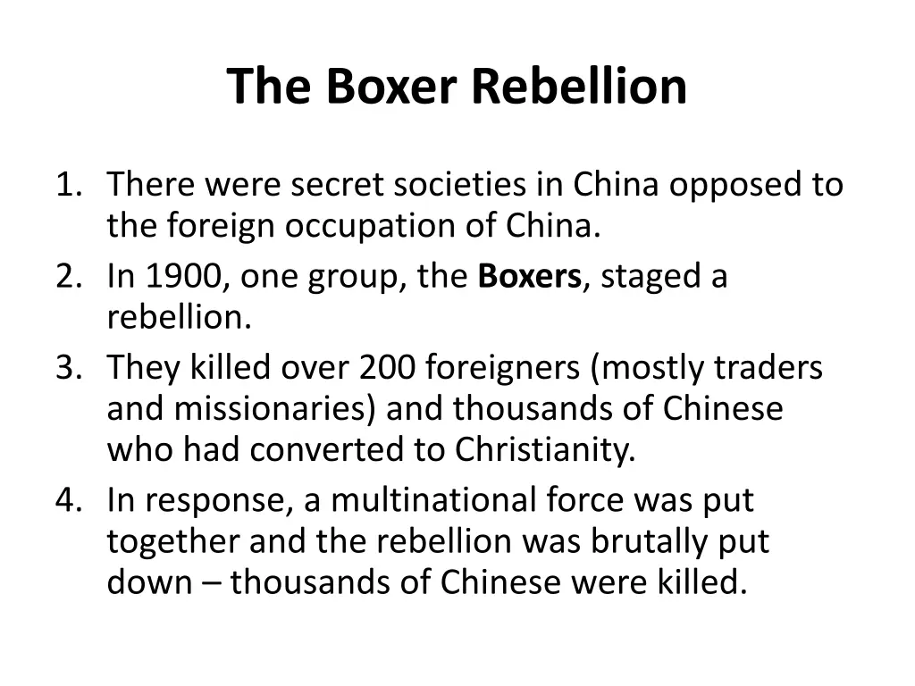 the boxer rebellion