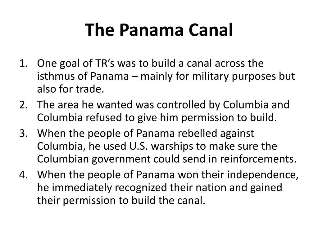the panama canal