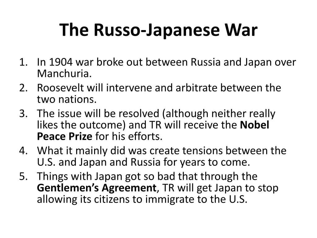 the russo japanese war