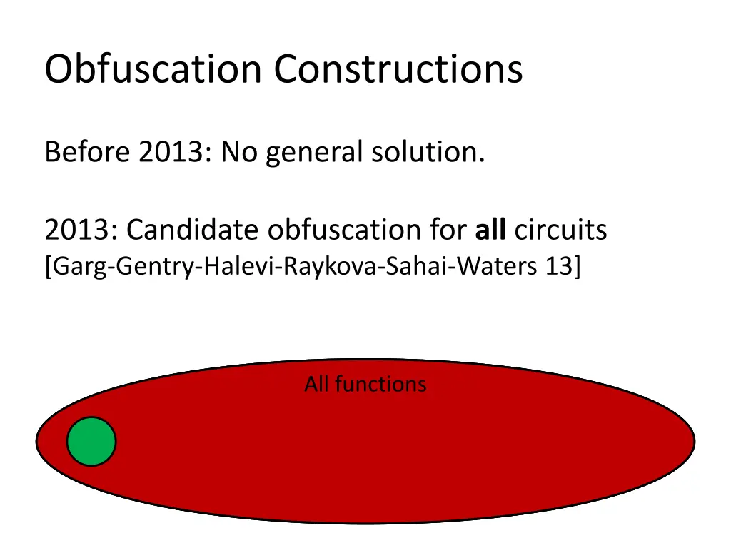 obfuscation constructions 1
