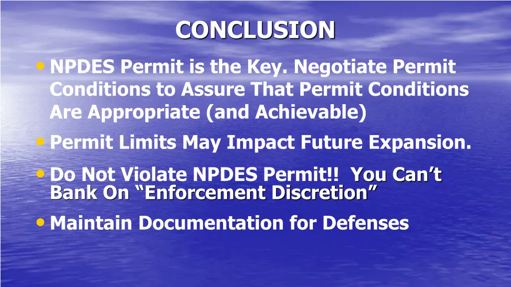 conclusion