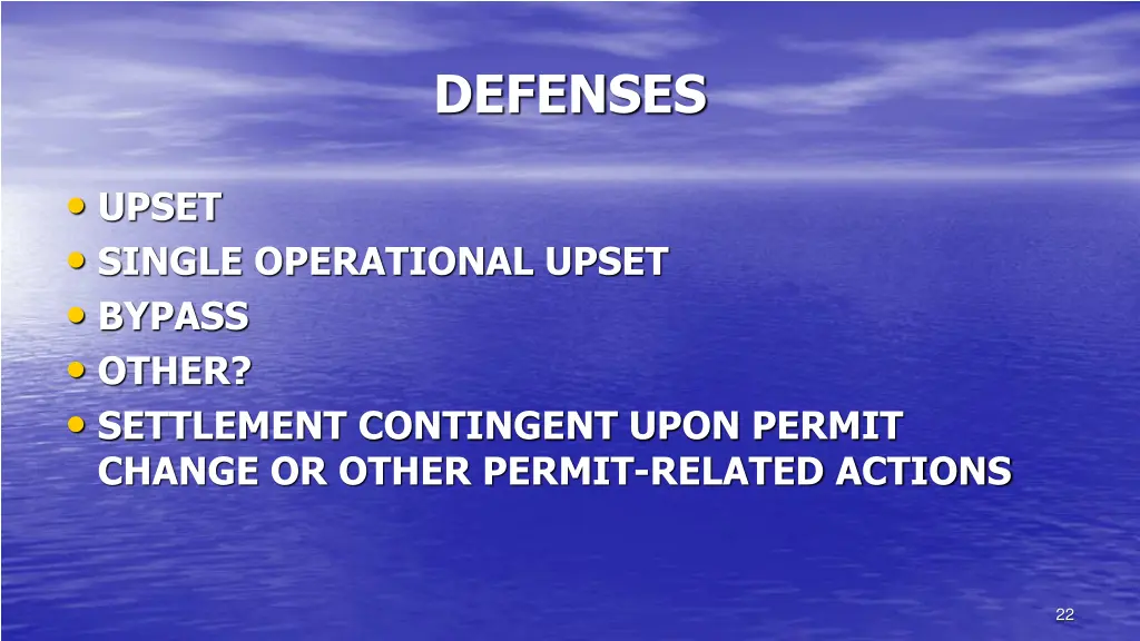 defenses