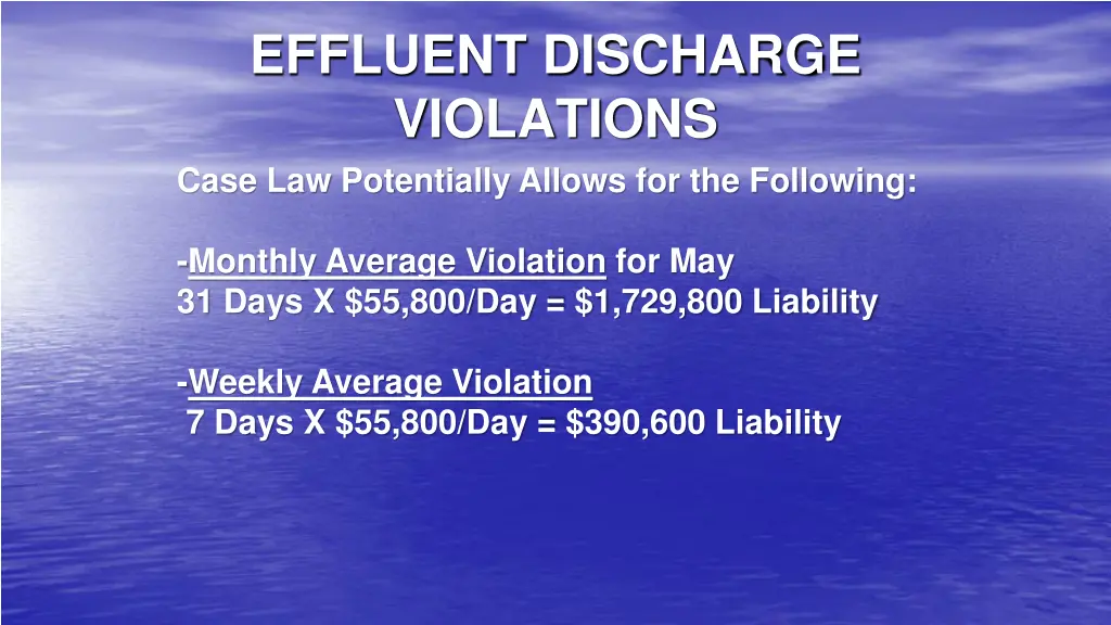 effluent discharge violations case