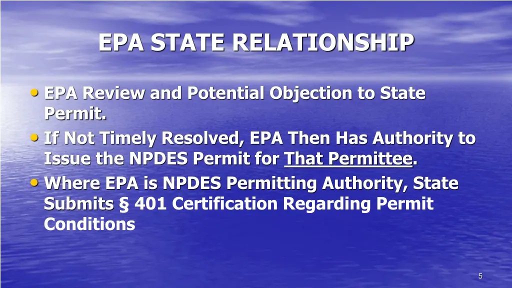 epa state relationship