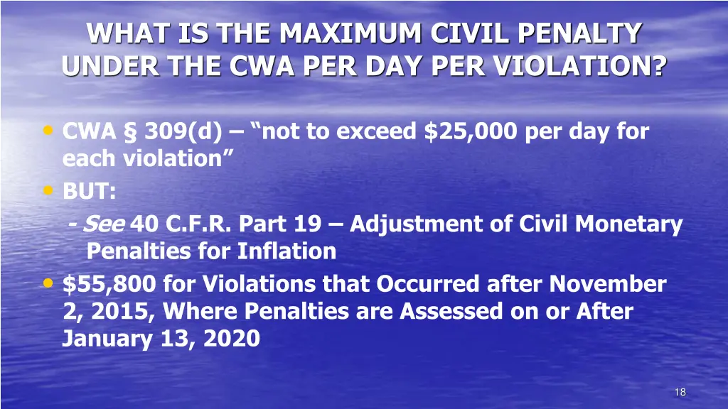 what is the maximum civil penalty under