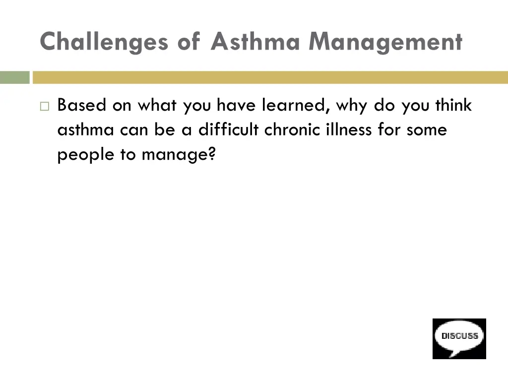 challenges of asthma management