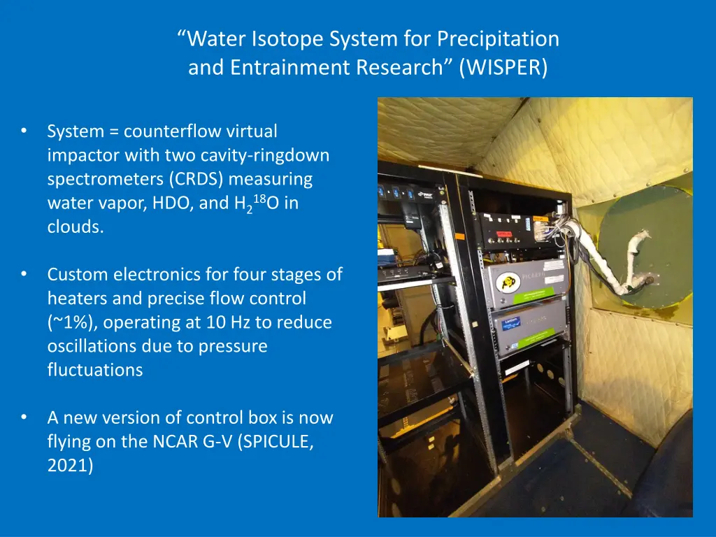 water isotope system for precipitation 1