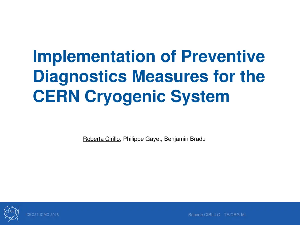 implementation of preventive diagnostics measures