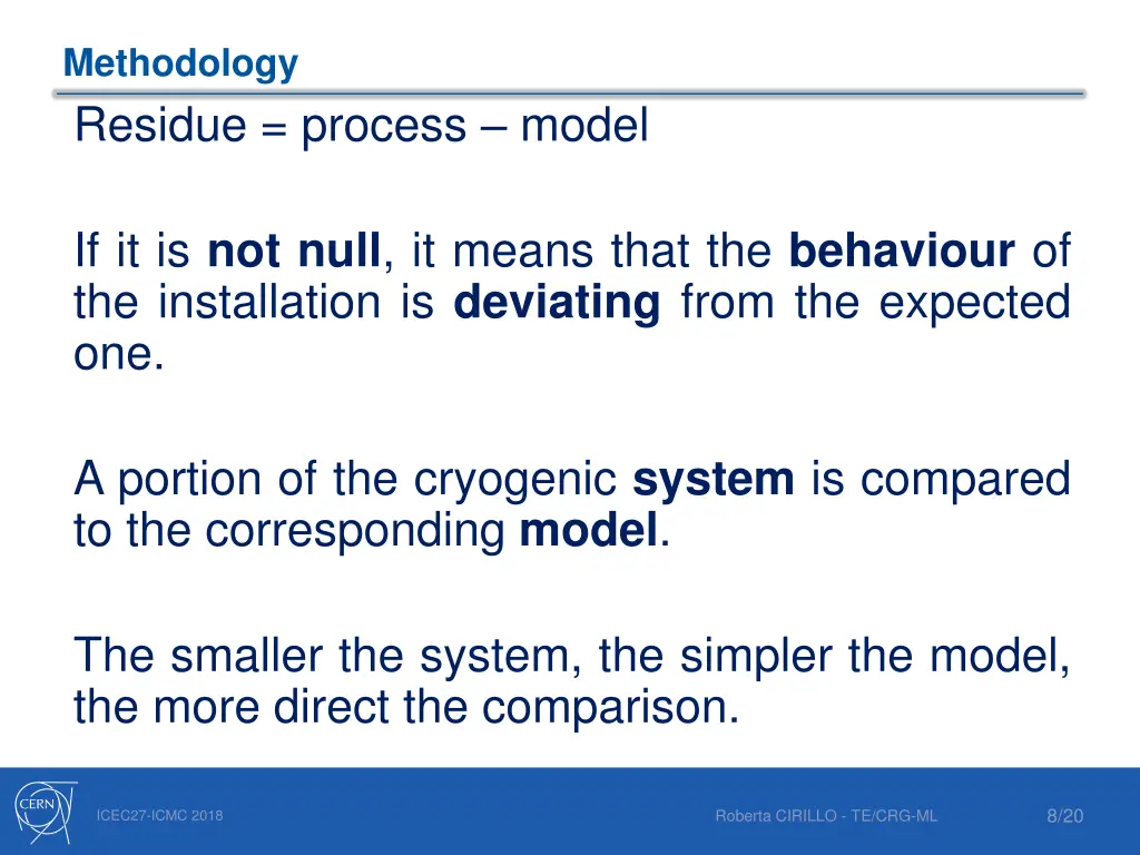 methodology residue process model